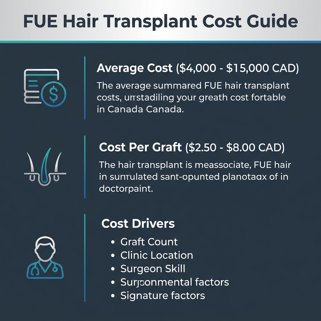Infographic - How Much Is FUE Hair Transplant in Canada? 2026 Cost & Graft Guide