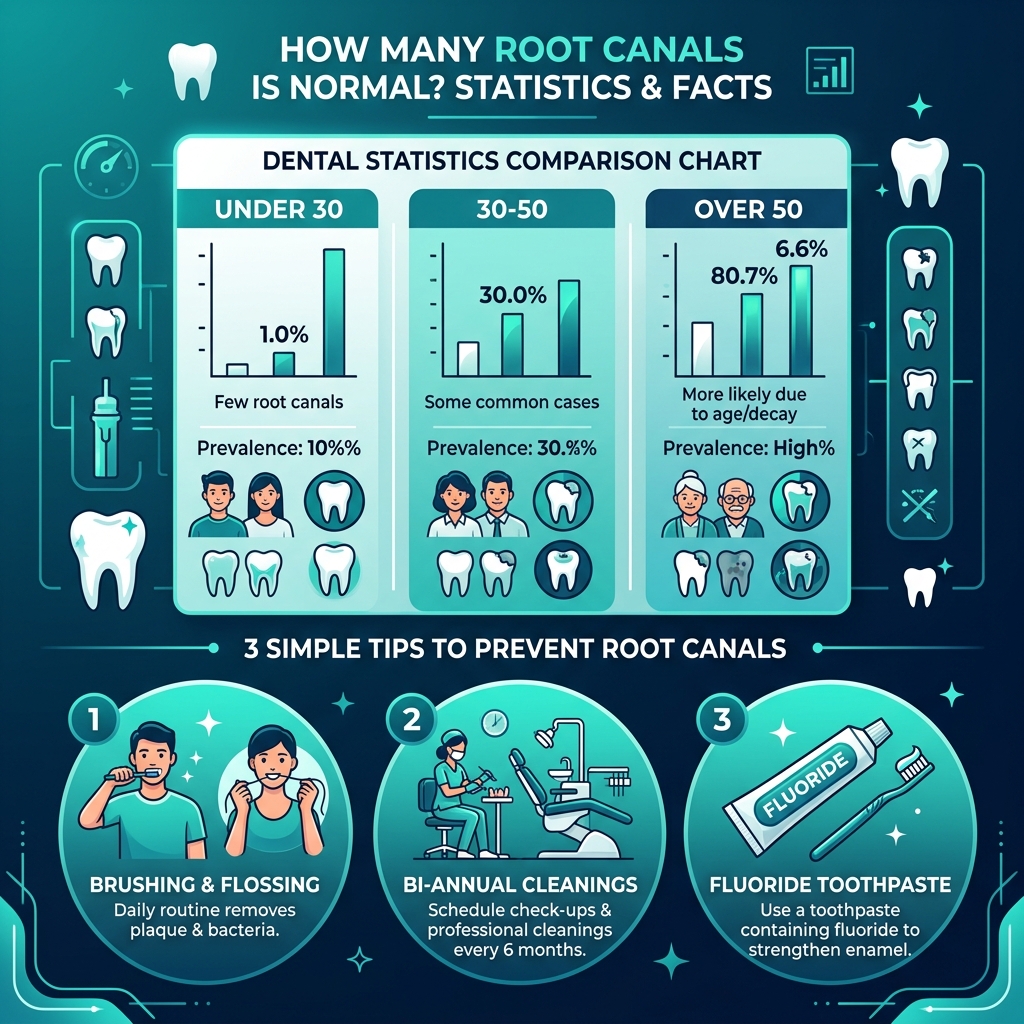 Infographic - How Many Root Canals is Normal? Statistics & Safety (2026 Guide)