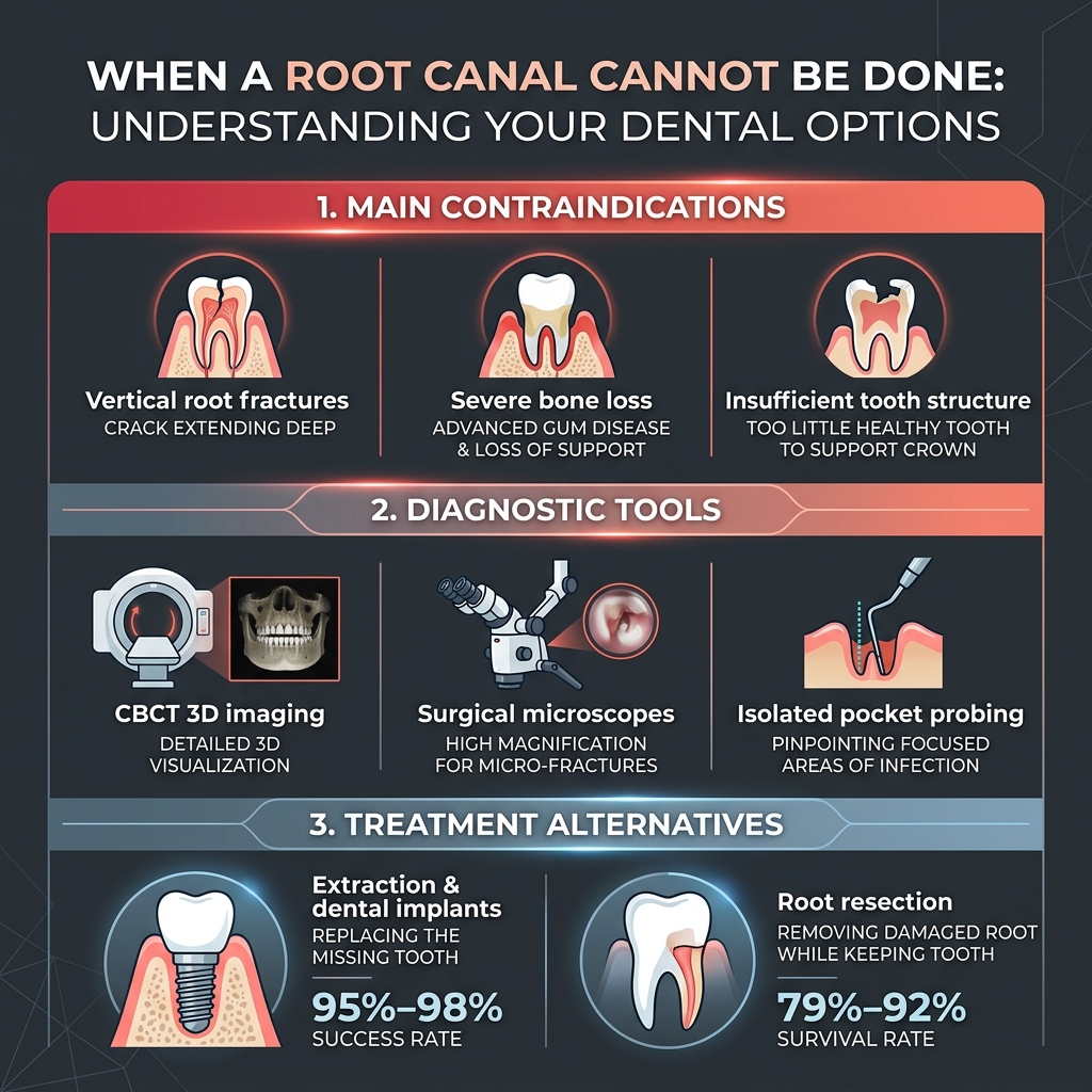 Infographic - When a Root Canal Cannot Be Done: Understanding Your Dental Options